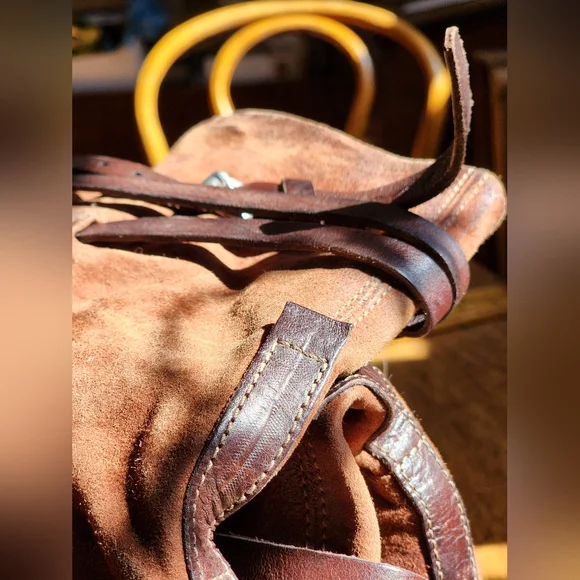 A.S.98 Carter 40 Suede Leather Boots EUC $398 Chestnut Brown 8.5 9 W Boho Moto - Picture 11 of 17